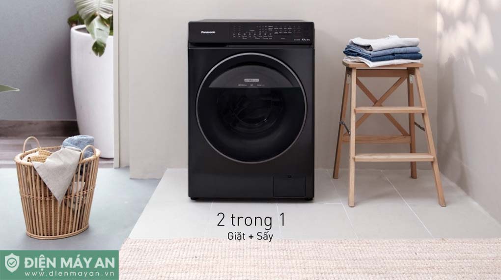 Máy Giặt Sấy Panasonic Inverter giặt 10kg sấy 6kg NA-S106FR1BV